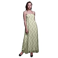 Bimba Blossom Summer Dress Casual Fashion Women Georgette Smocked Strap Dress