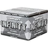 Valken Infinity Paintballs - 68cal - 2,000ct - White-White Fill