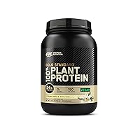 Gold Standard 100% Plant Based Protein Powder, Gluten Free, Vegan Protein for Muscle Support and Recovery with Amino Acids - Creamy Vanilla, 20 Servings