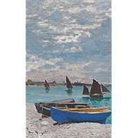Lined Journal for Writing- (Notebook/Diary) - The Beach at Sainte-Adresse by Claude Monet: 