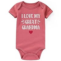 I Love My Great Grandma Baby Clothes boy girl Loves Me To be Great Grandma Gifts Baby Bodysuits Baby Romper