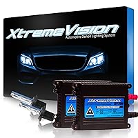 XtremeVision 35W Xenon Bundle with Slim Ballast (1 Pair) and H7 6000K - 6K Light Blue Xenon Bulbs (1 Pair)