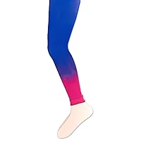 Jefferies Socks Girls 2-6X Dip Dye Footless Tights