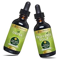 Uriva & Prostate Edge Prostate Supplement for Men with Pygeum and Saw Palmetto Extract Uric Acid Support Supplement, for Healthy Uric Acid Levels That Helps Ease Discomfort