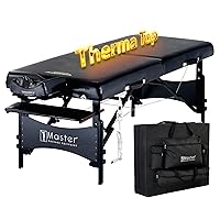 Master Massage Portable Massage Table Galaxy Therma-Top, Black