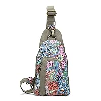 Women and Ladies Canvas Inclined shoulder bag chest pack chest bag outdoor, k