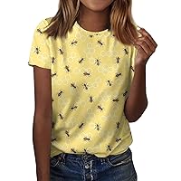 Sunflower Shirts for Women Basic Short Sleeve Baseball Mom Shirt Crewneck Aesthetic Tees Classy School Custom T Shirt