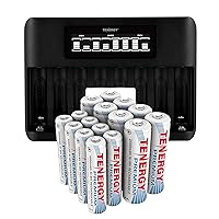 Tenergy Premium 1.2V AA and AA and AAA NiMH Rechargeable Batteries with, 8 Pack Precharged AA and 8 Pack AAA Batteries Ideal High Power Electronics
