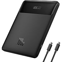 Baseus Laptop Power Bank, 100W Blade USB C Portable Laptop Charger, Super Fast Charging 20000mAh Slim Battery Pack for Laptop, MacBook Air, Dell, IPad, HP, iPhone, Samsung Galaxy, Switch and More