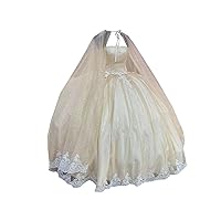 Amazing Sequin Tulle Ball Gown with Cape Long Quinceanera Wedding Prom Dresses 2024 for Girls Women