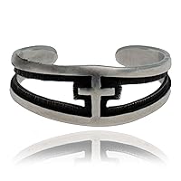 $300Tag Cross Silver Certified Authentic Hopi Native American Toe Ring 13234-1 Made by Loma Siiva