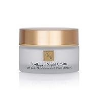 H&B Dead Sea Intensive Collagen Night Face Cream Moisturizer with Vitamin C, Vitamin E and Dead Sea minerals 50ml