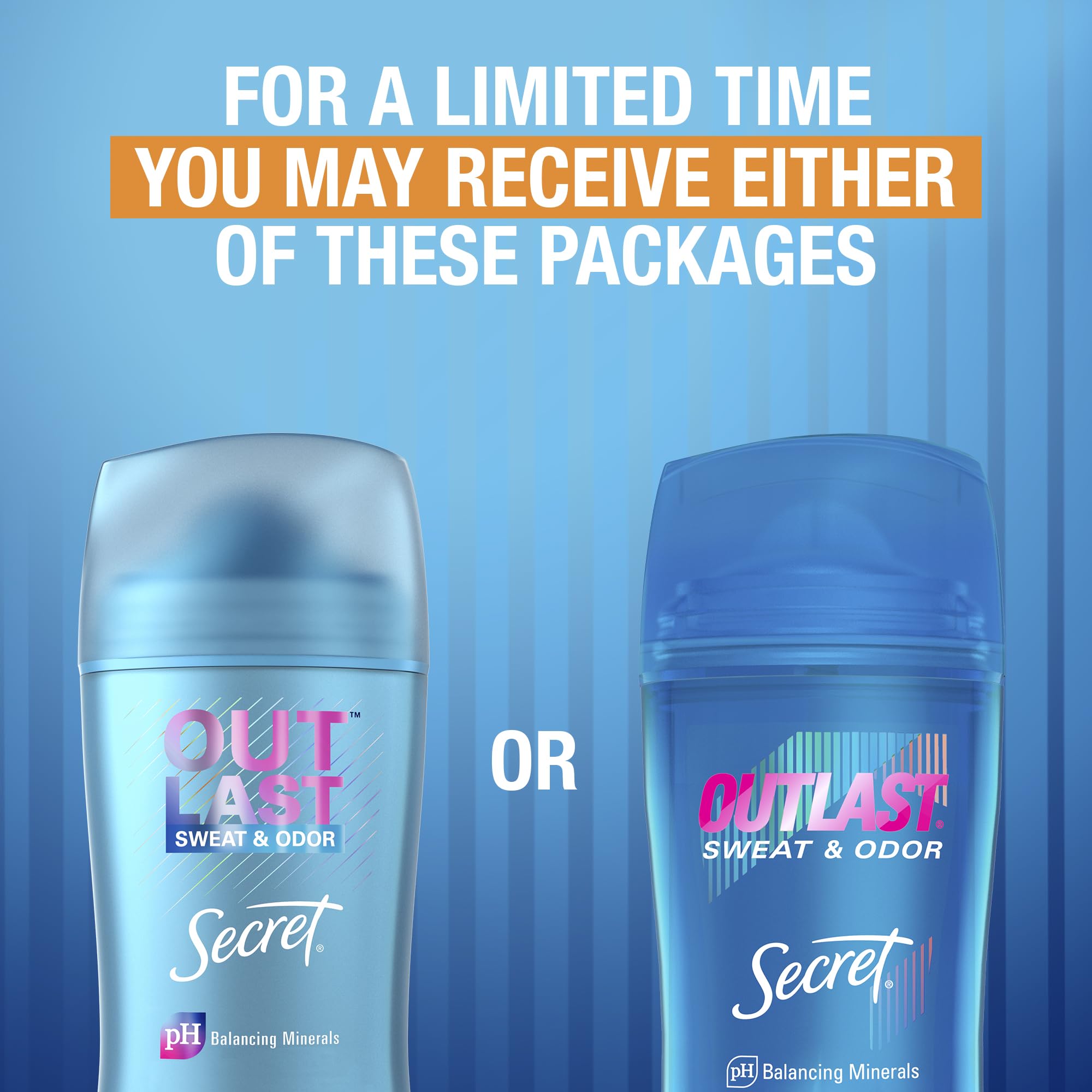 Secret Outlast Clear Gel Antiperspirant Deodorant for Women, Protecting Powder 2.6 oz