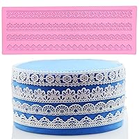 Embossing Mat Lace Band Silicone imprint Fondant impression Sugar Paste Mould Cake Decoration Tools Kitchen chocolate Sugar Paste Baking Mold Cookie Pastry