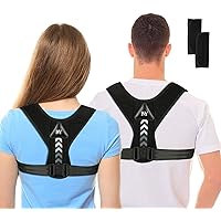 Posture Corrector Upper Back Brace Neck Shoulder Back Support Brace Pain Relief Belt For Women Men Braces Spine Straightener Breathable & Adjustable