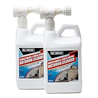 AL-NEW Outdoor Cleaner | Versatile Outdoor Cleaner 64oz Hose End Sprayer (Pack of 2) (House Wash & Vinyl Siding Outdoor Cleaner)