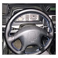 Fit for Pajero Old Pajero Sport DIY Hand-Stitched Cowhide Car Steering Wheel Cover