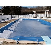 Ground Pool Covers, Cover para Piscina, Solar Pool Cover, Elastic Mesh, Heavy-Duty Insulating Pool Heater Covers for Swimmer Swimming Pool Blankets, Rectangular Kidney Shaped Square (Color : Blue,