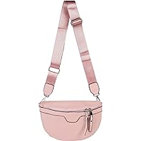 styleBREAKER Ladies Shoulder Bag in Half Moon Shape, Detachable Adjustable Shoulder Strap, Plain Handbag 02012380