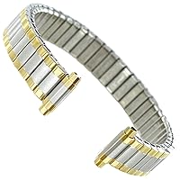 10-13mm Speidel Two Tone Stainless Steel Expansion Ladies Watch Band 2209/19XL