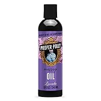 Massage Oil | Plant Based Ingredients | Aphrodisiac Herbal Blend | No Artificial Fragrances or Additives | Easy Cleanup (Lavender)