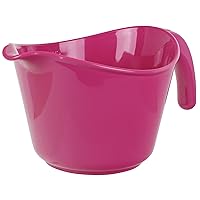 Reston Lloyd Non-Slip Base Erogonomic Space Saving Detachable Handle, 2 QT Heavy Duty BPA-Free Microwave & Dishwasher, Magenta