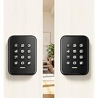 Veise Keyless Entry Door Lock,（2 Pack） Electronic Keypad Deadbolt Lock, Auto Lock, Anti-Peeking Password Door Locks with Keypads, 1 Touch Locking & Easy Installation