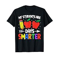 My Students Are 100 days Smarter 100th day Of School leopard T-Shirt