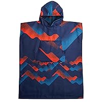PackTowl Lightweight Microfiber Hooded Changing Poncho, Riso Wave, Large/Extra Large