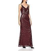 Adrianna Papell Womens Formal Sequined Evening Dress Red 16