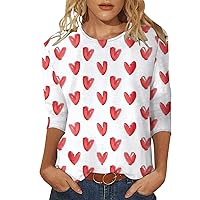 Womens Shirts Casual Heart Print Mock Turtleneck Long Sleeve Tops Going Out Casual Work Tops for Women
