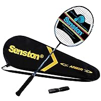 Senston N90 Badminton Racket, 6U Lightweight Badminton Racquet, Professional 100% Full Carbon Badminton Racket with Grip