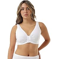 Underworks Mastectomy Bra with Pocket - Breastform Pads Included - Adjustable - Cotton Comfort and Leisure