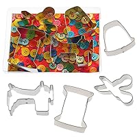 Sewing Mends, The Soul Cookie Cutter 4 Pc Set – Sewing Machine, Spool of Thread, Scissors, Thimble Cookie Cutters Hand Made in the USA from Tin Plated Steel