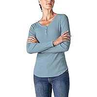 Dickies Plus Size Women's Henley Long Sleeve Shirt