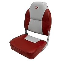 Wise 8WD640PLS-661 Lund Style High Back Boat Seat, Grey/Red