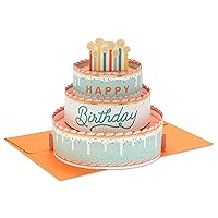 Hallmark Paper Wonder Pop Up Birthday Card (Lots of Love, Birthday Cake)