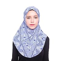 [BaronHong] Baron Hong Islamic Islamic Hijab Cotton Isishell Solid Color Floral Pattern