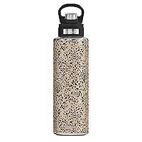 Tervis Sleek Cheetah Triple Walled Insulated Tumbler Travel Cup Keeps Drinks Cold, 40oz Wide Mouth Bottle, Stainless Steel