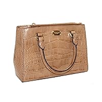 MICHAEL Michael Kors Women's KELLEN XSMALL SATCHEL Embossed Leather Shoulder Handbags (Walnut)