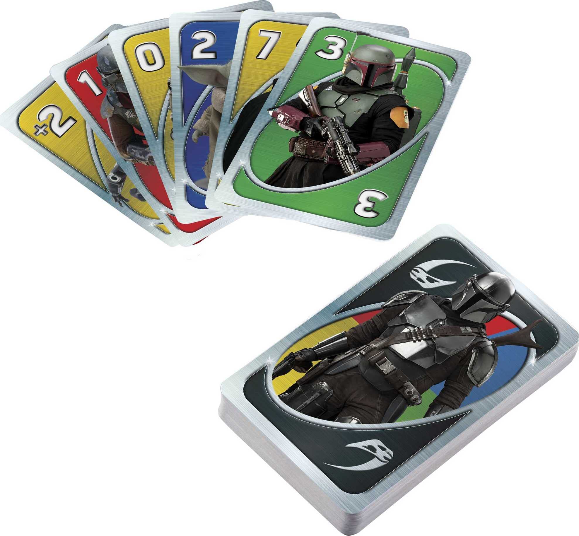 UNO Star Wars the Mandalorian Card Game, Travel Game in Collectible Storage Tin & Special Rule, 2-10 Players (Amazon Exclusive)