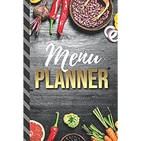 Hardcover Menu Planner: Veggies on Black Rustic Wood Theme / 6x9 Weekly Meal Planning Notebook / With Grocery List Organizer / Track - Plan Breakfast ... of Blank Templates / Gift for Meal Prepping Hardcover Menu Planner: Veggies on Black Rustic Wood Theme / 6x9 Weekly Meal Planning Notebook / With Grocery List Organizer / Track - Plan Breakfast ... of Blank Templates / Gift for Meal Prepping Hardcover Paperback