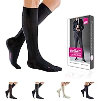 for Men Classic, 15-20 mmHg, Calf High Compression Stockings, Closed Toe