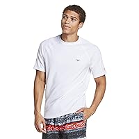 Speedo Men's Uv Swim Shirt Short Sleeve Regular Fit Solid