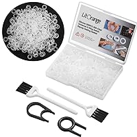 Litorange Pack of 500 40A Silicone O-Rings, Universal Clear Seal, Keyboard Dampers with 2 Brushes and 2 Key Pullers for Cherry MX Switch Keyboard and Mechanical Keyboard
