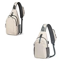 G4Free Sling Bag RFID Blocking Sling Backpack and Crossbody Sling Backpack with USB Charging Port