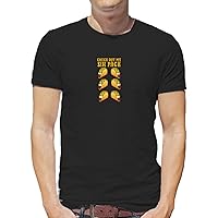 Check Out My Six Pack Workout Fitness Body Sexy Tacotarian Love Tacos Food Yummy Mexican Hot Spicy Eat Take It Easy Enjoy Meal Junk Food Nice Man Men Black Shirt T-Shirt Tshirt SM Man T-Shirt Black