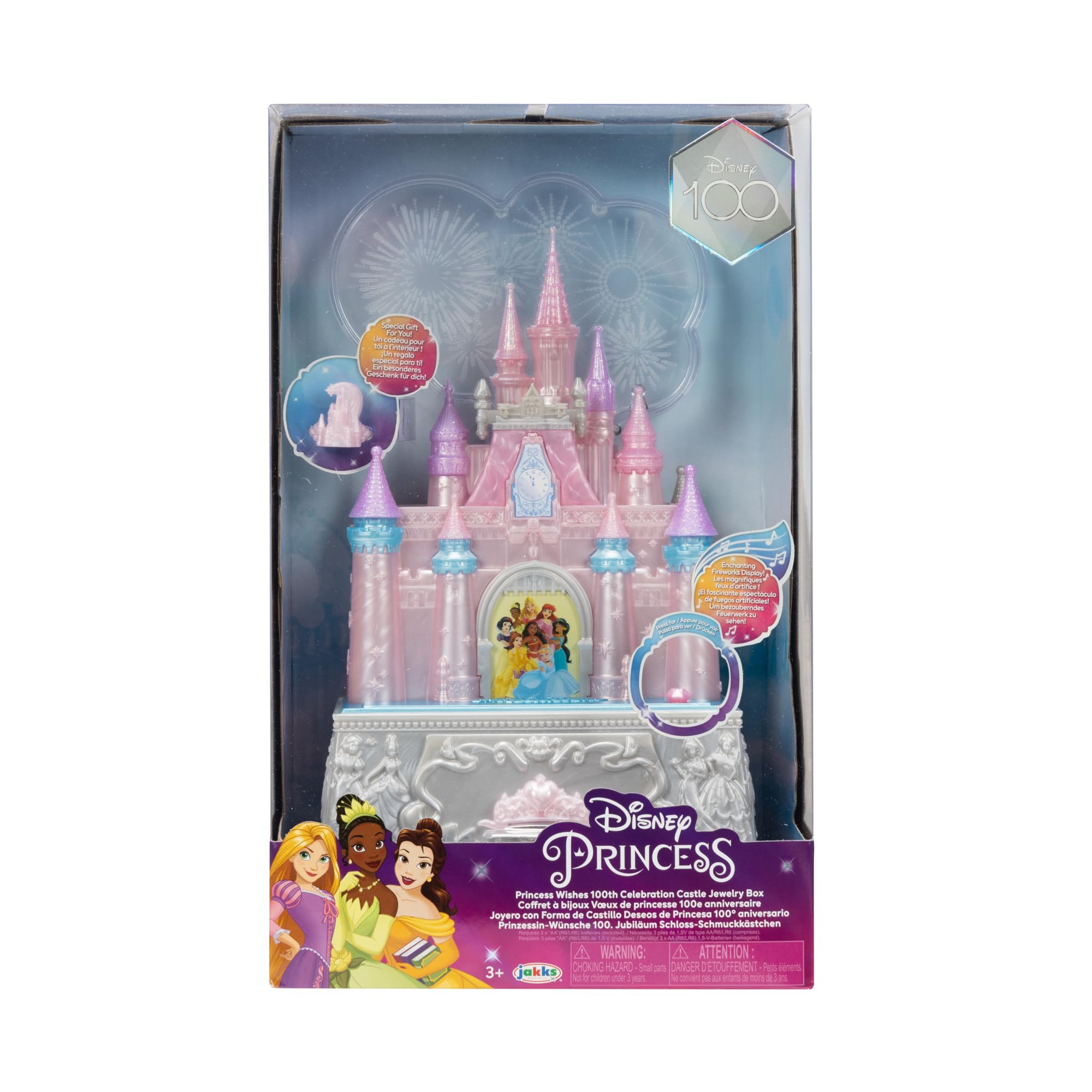 Disney Princess 100th Anniversary Celebration Castle Jewelry Box