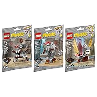 LEGO, Mixels Series 7 Bundle Set of Knights, Camillot (41557), Paladum (41559) and Mixadel (41558)