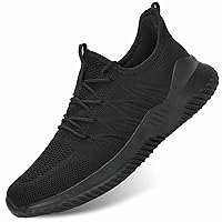 Mens Running Shoes Slip-on Walking Sneakers Lightweight Breathable Casual Soft Sole Trainers